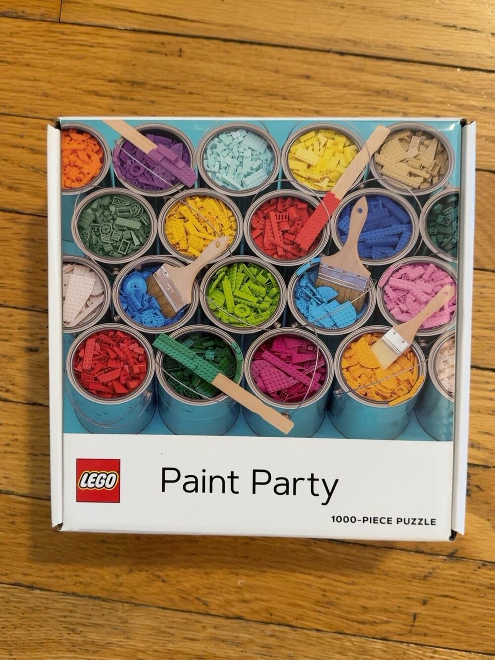 LEGO Paint Party 1000 Piece Jigsaw Puzzle NEW Chronicle Books Colorful Bricks